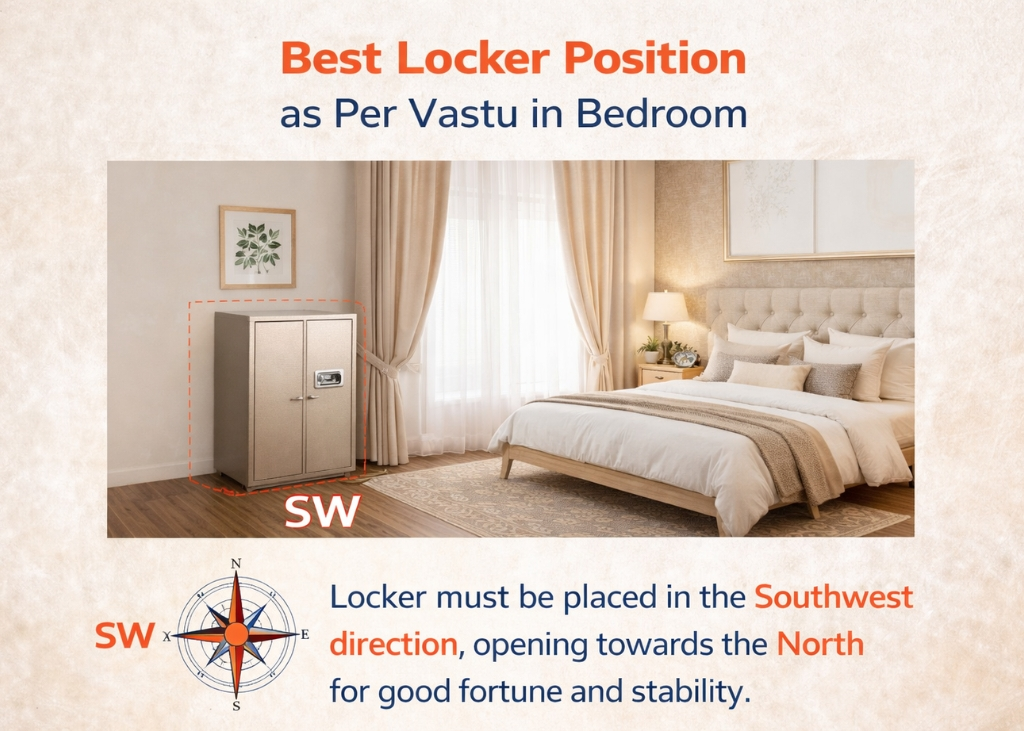 Best Locker Position as Per Vastu in Bedroom